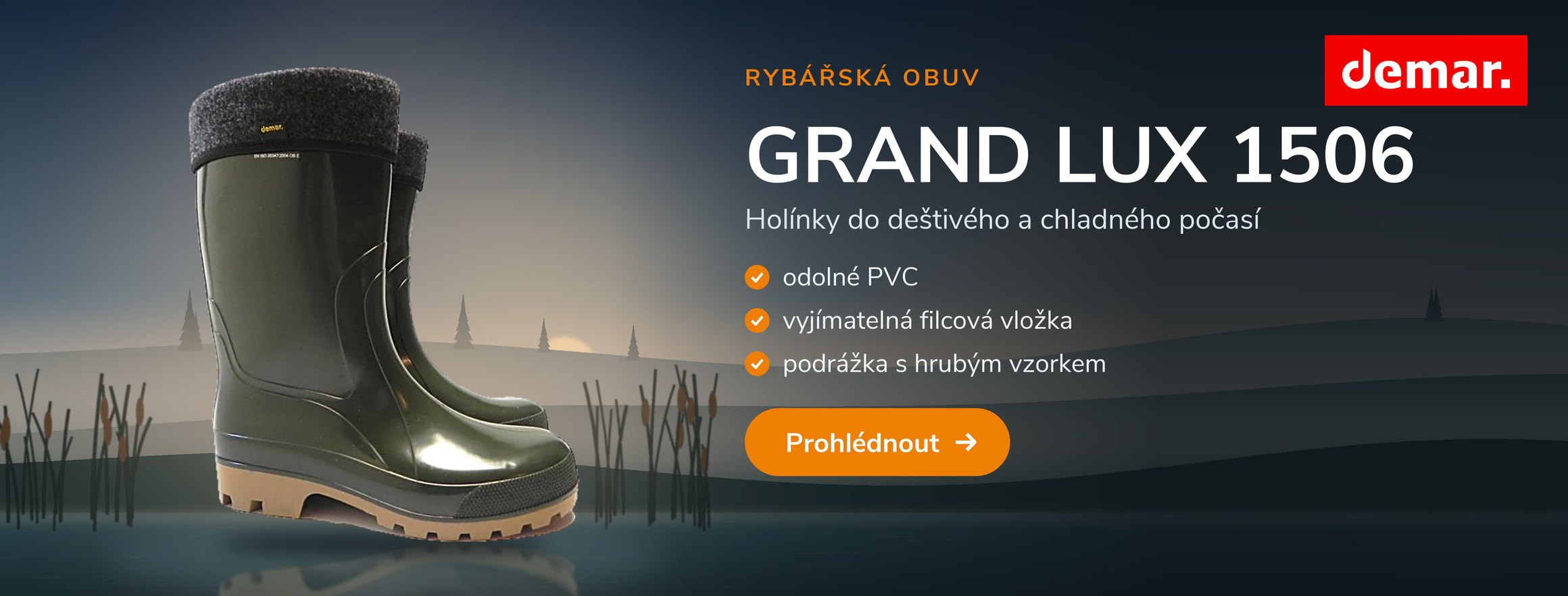 Pánské zateplené holínky Demar GRAND LUX 1506